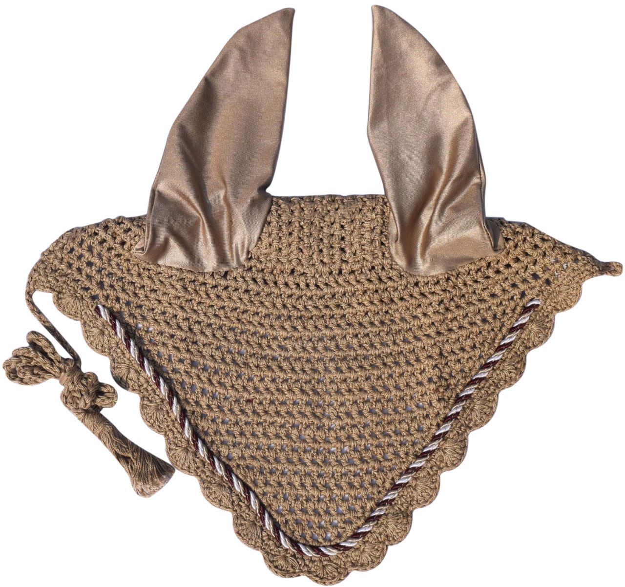 Astonishing adjustable ear bonnets for horses, customized with crystals and string, durable equestrian horse tack