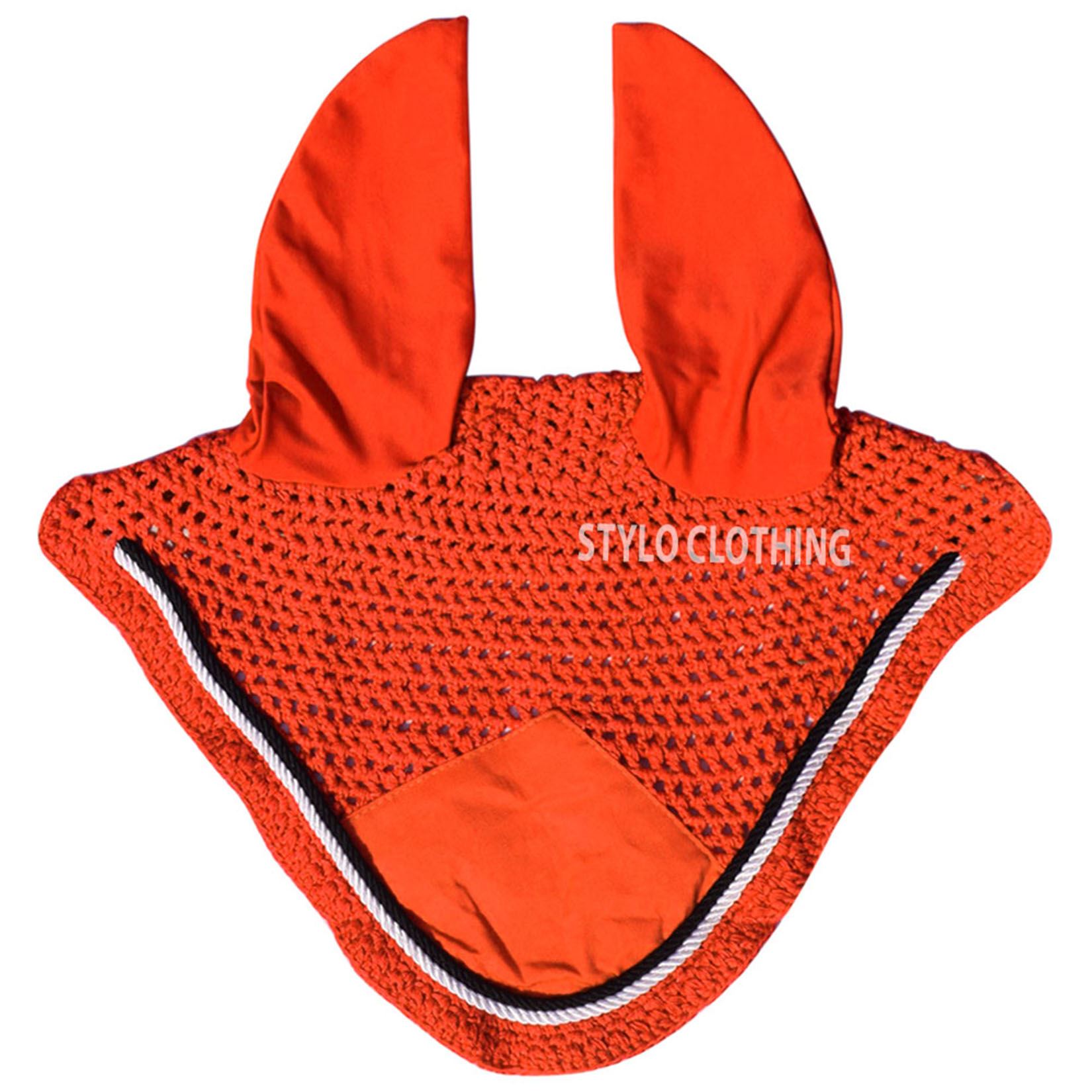 Horse Fly Veil Fashionable Ear Bonnet - 10+ Colors