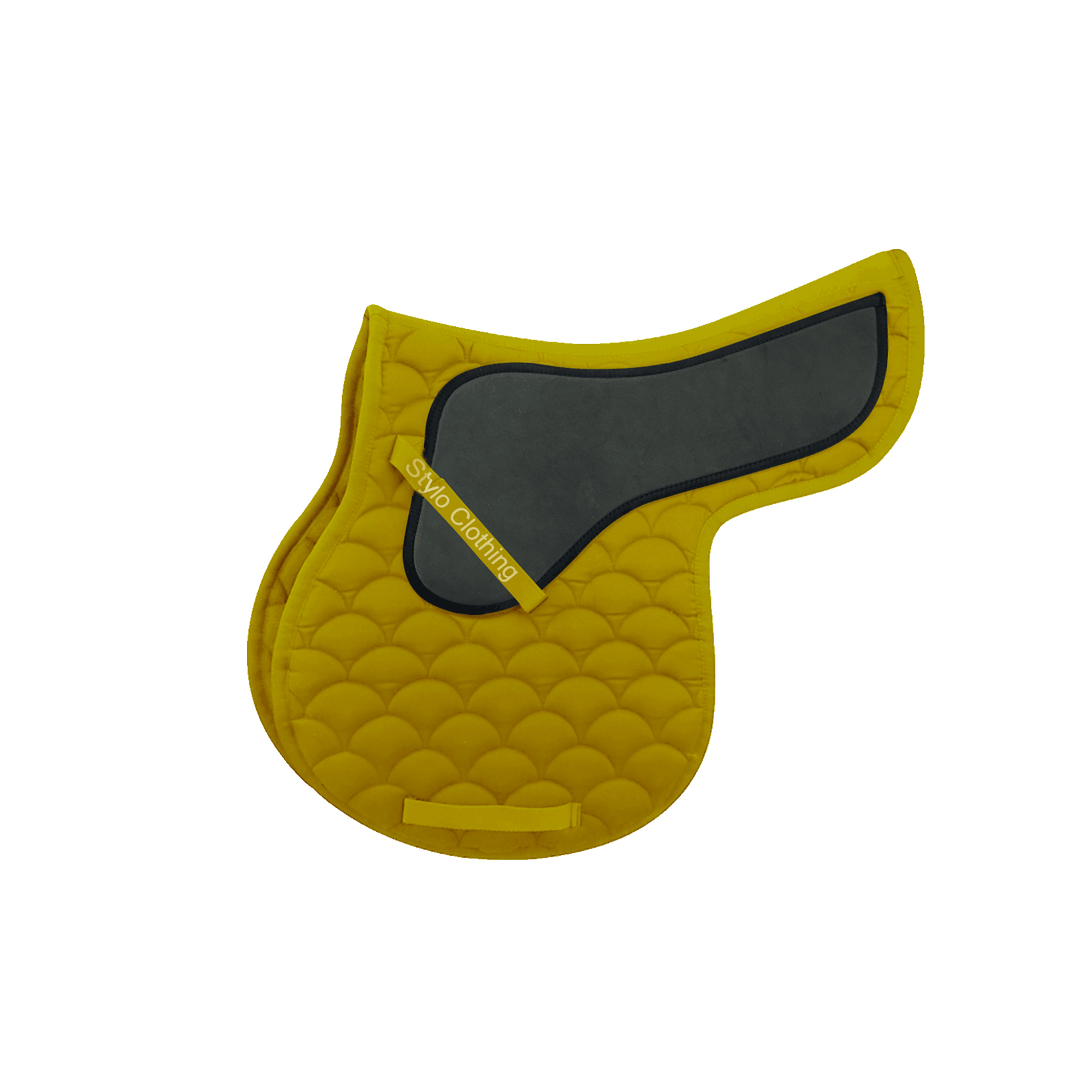 "All-purpose deluxe half saddle pad with extra neoprene padding, designed for comfort and support, wholesale supplier Stylo Clothing"