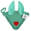 Charming Teal Valentine Ear Bonnet for Horses - Stylo Clothing Exclusive Teal Valentine ear bonnet by Stylo Clothing for a chic equestrian look