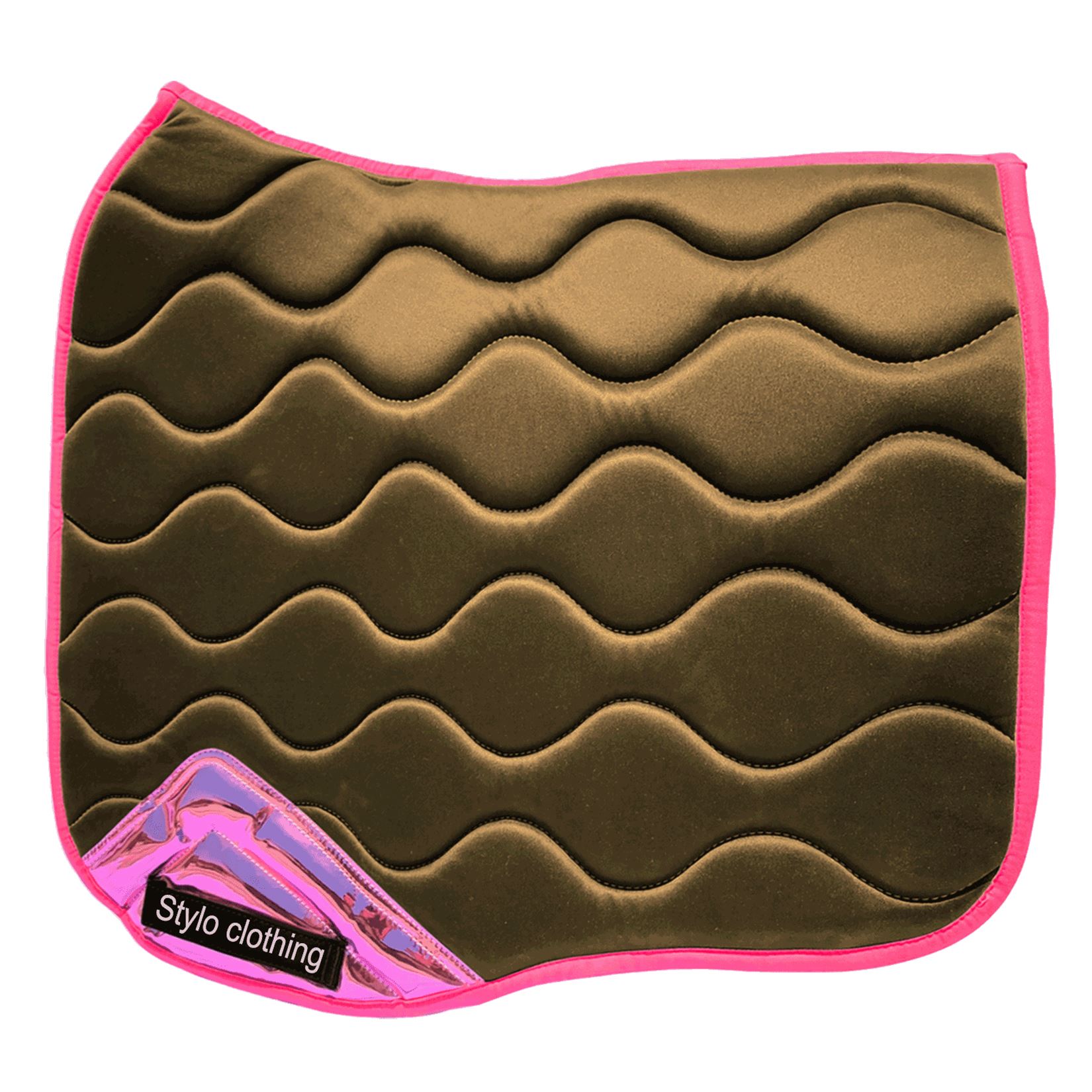 Custom-Made-Wave-general-purpose-pad Top-selling General Saddle Pad – wave quilt design for comfort and durability in all-purpose riding