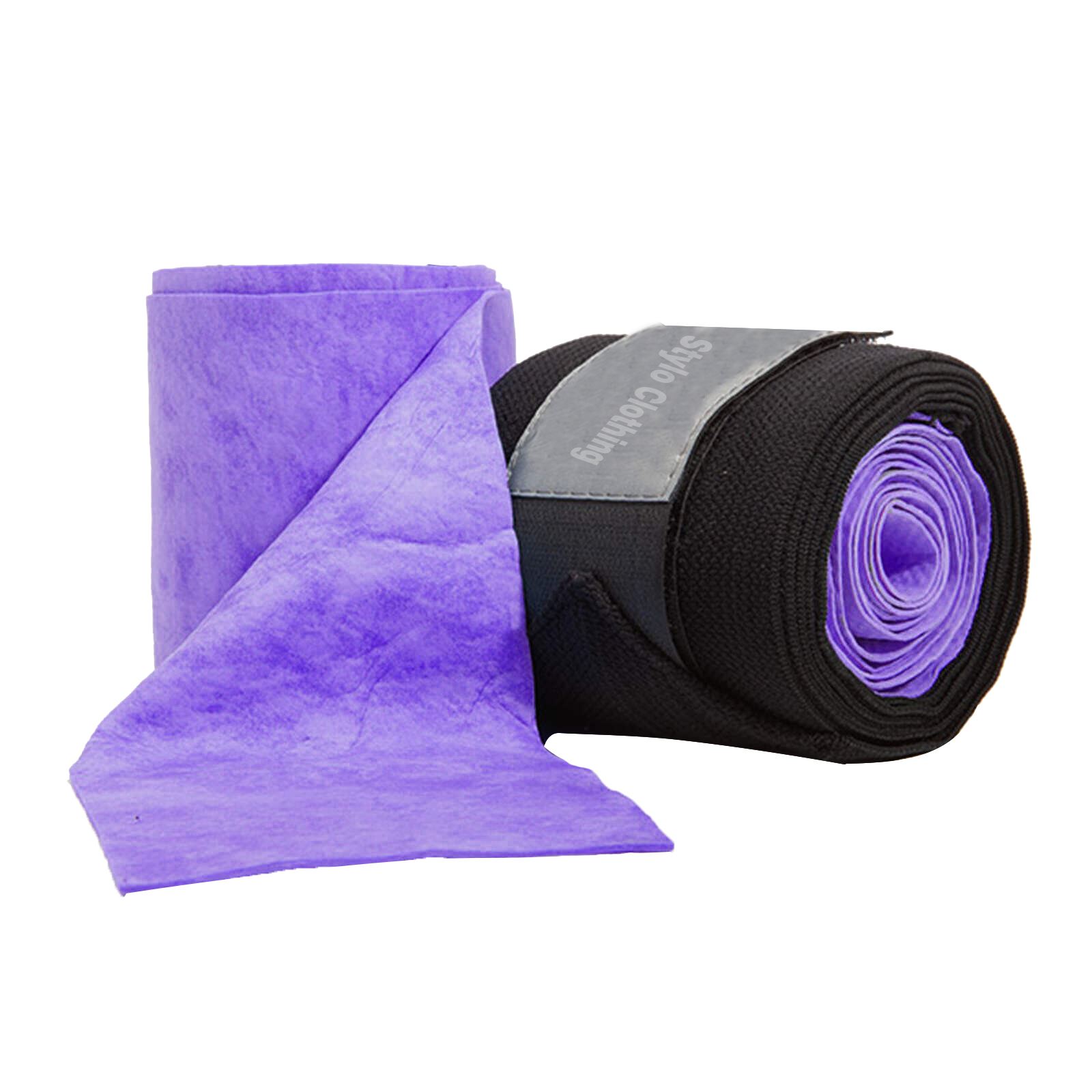 Light Purple Hydro Horse Bandages for Recovery and Style Light purple hydro horse bandages combining recovery benefits with a stylish look.