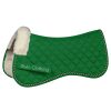Exclusive-cotton-half-saddlepads-with-faux-fur-lining-wholesale-equine-accessories "Premium cotton half saddle pad with faux fur leather, crafted for equestrian use, available in bulk from Stylo Clothing"