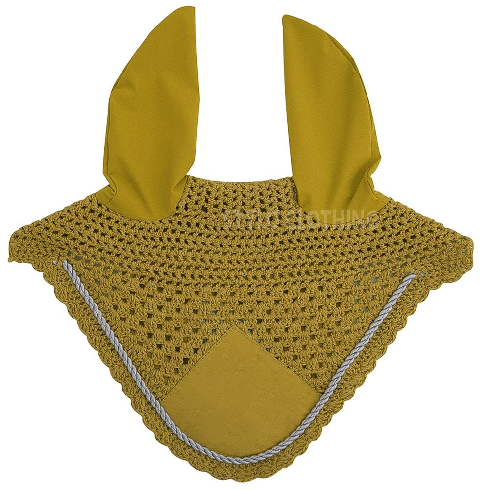 Best Matching Fly Veils in Mustard - Bright and Bold Bright mustard fly veils designed for horses