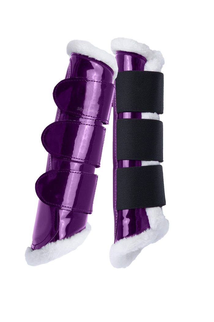 Stylish Sports Brushing Boots for horses, featuring durable materials for equestrian use, customizable for bulk orders.