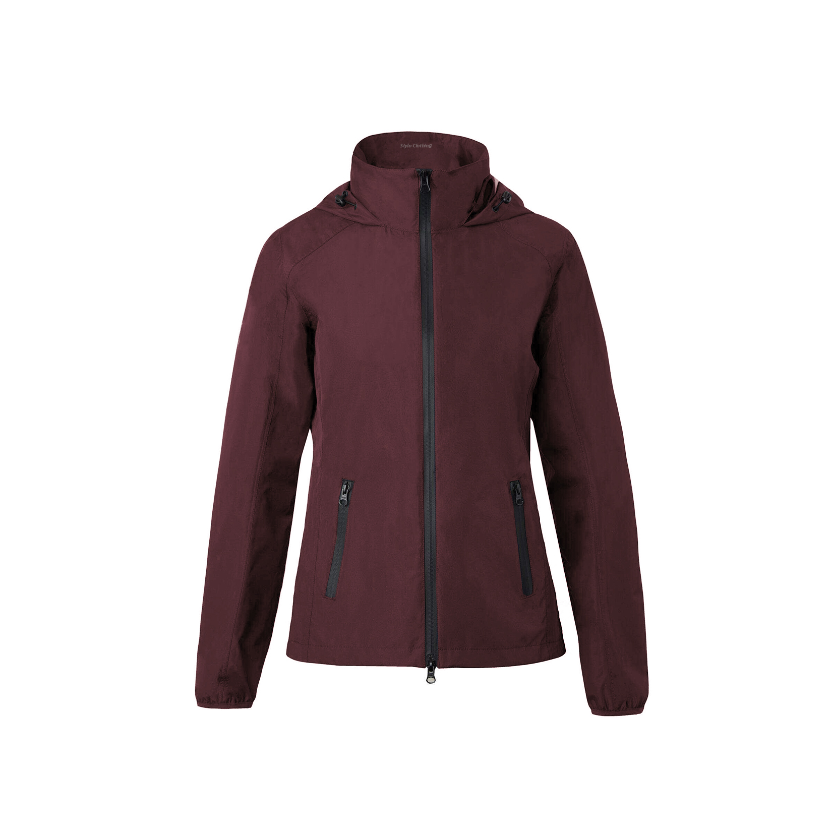 Hot-selling-zipper-Rain-jacket-waterproof-women-riding-horse-wear "Wholesale Waterproof Zipper Rain Jacket for Women with 2 Pockets, Designed for Comfort and Style" - Waterproof Rider Wear