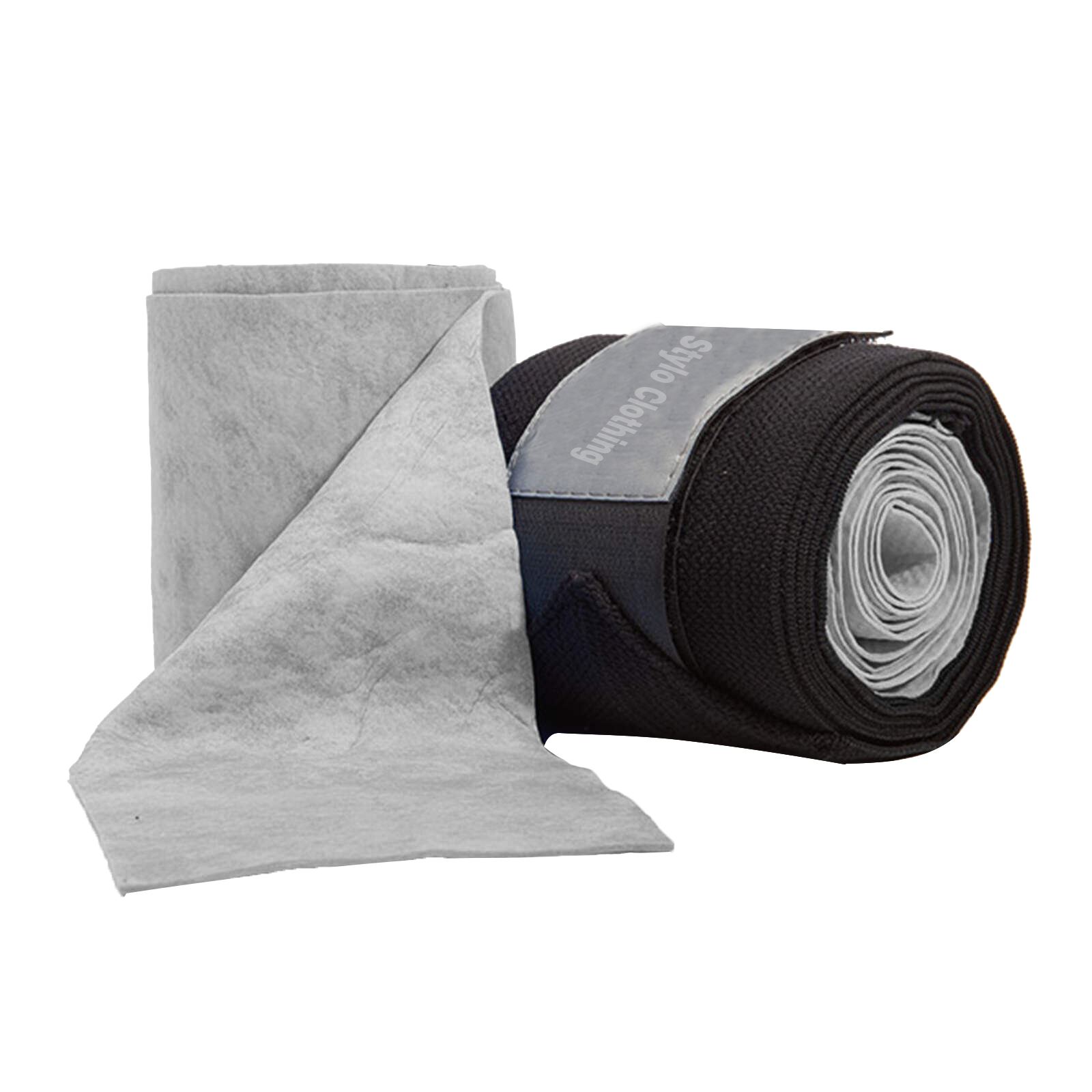 Grey Hydro Horse Bandages – Cool and Effective Recovery Grey hydro horse bandages providing fast recovery and cooling compression.