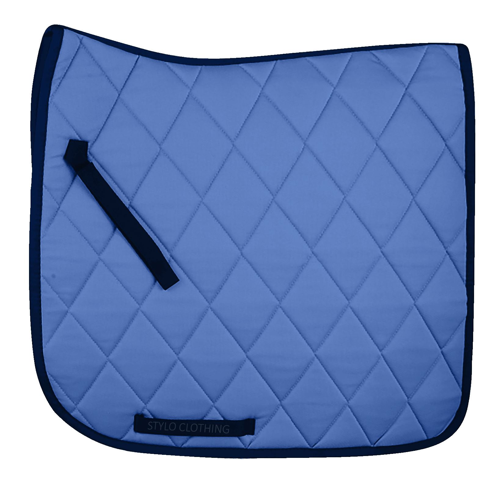 "Wholesale dressage saddle pad with 3D print, featuring diamond quilted cotton for durability, by Stylo Clothing"