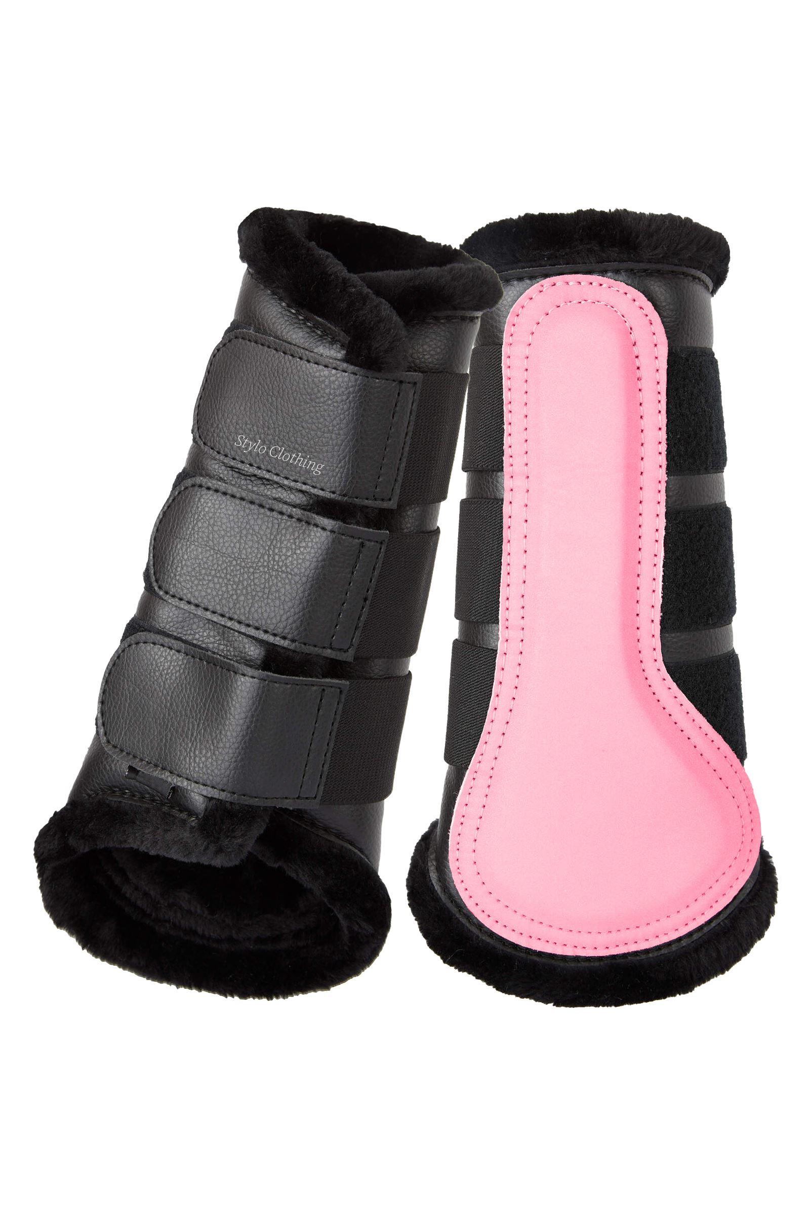 Horse Brushing Boots custom-made with durable materials, designed for superior protection during training and exercise, available for wholesale equestrian orders.