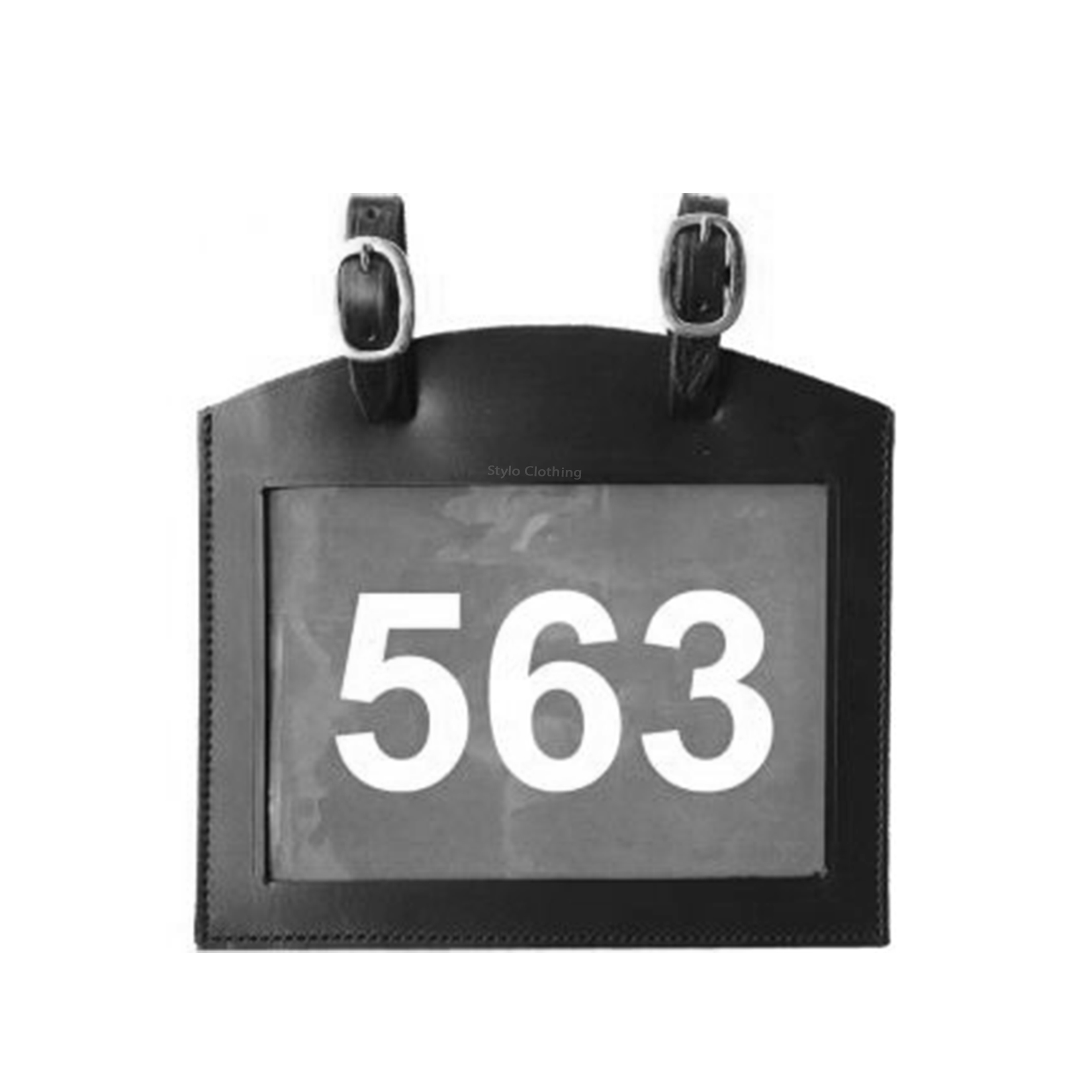 Best Selling Leather Number Holder with one Window for Events to Show Competition Number - Stylo Clothing