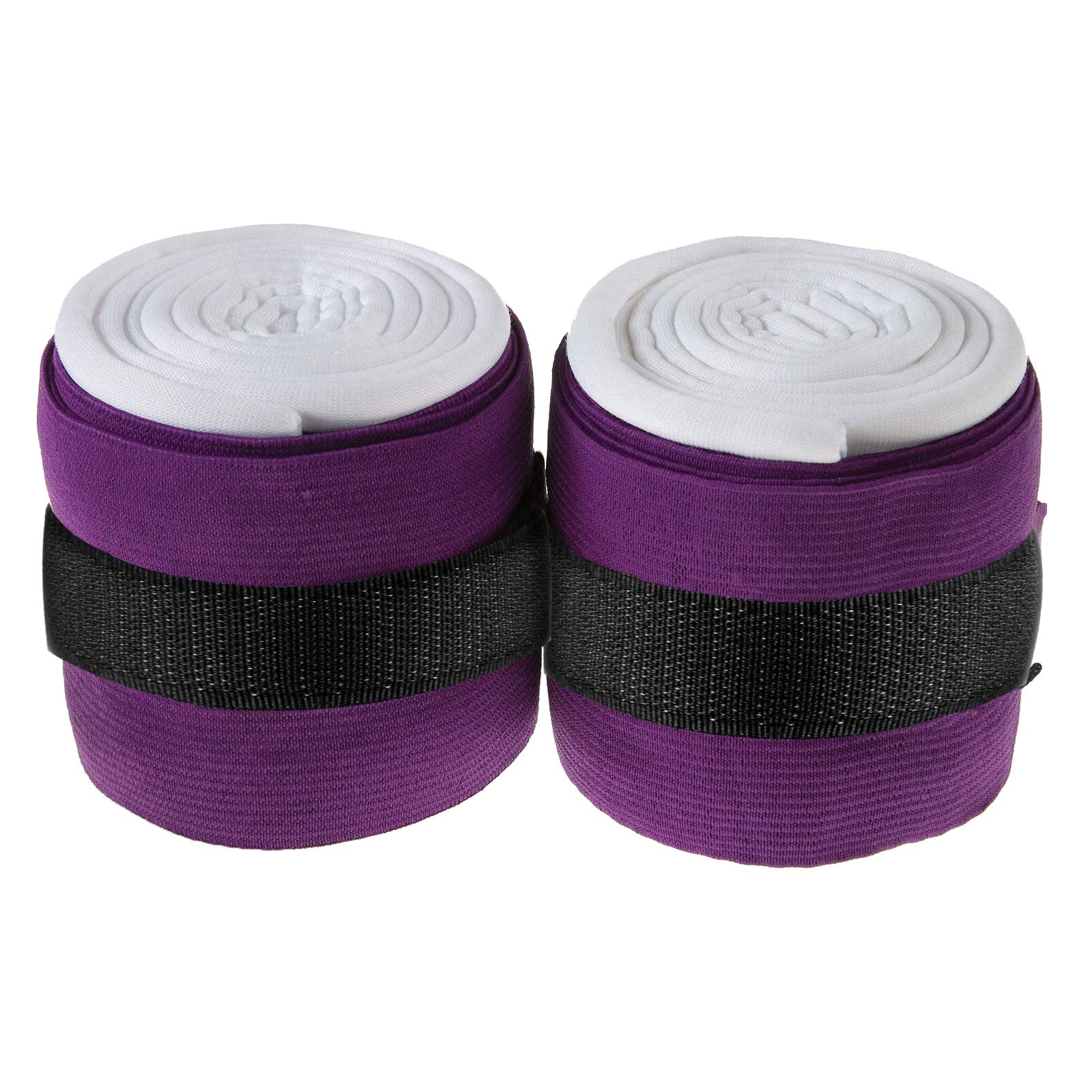 Light Purple Trendy Horse bandages providing cushioned support for a horse’s legs.