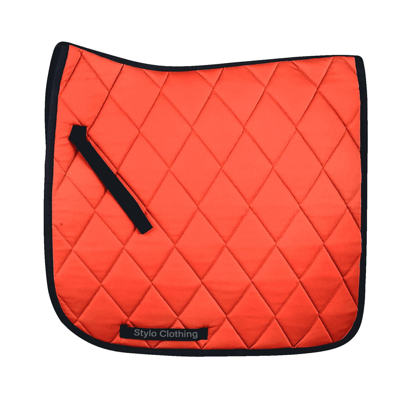 "High-quality dressage saddle pad in 3D print, durable and adjustable with diamond quilt, top horse gear manufacturer Stylo Clothing"