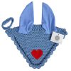 Comfortable Horse Valentines Ear Bonnet in Olympic - Perfect for Your Equine Valentine Valentines ear bonnet in Olympic color for horses