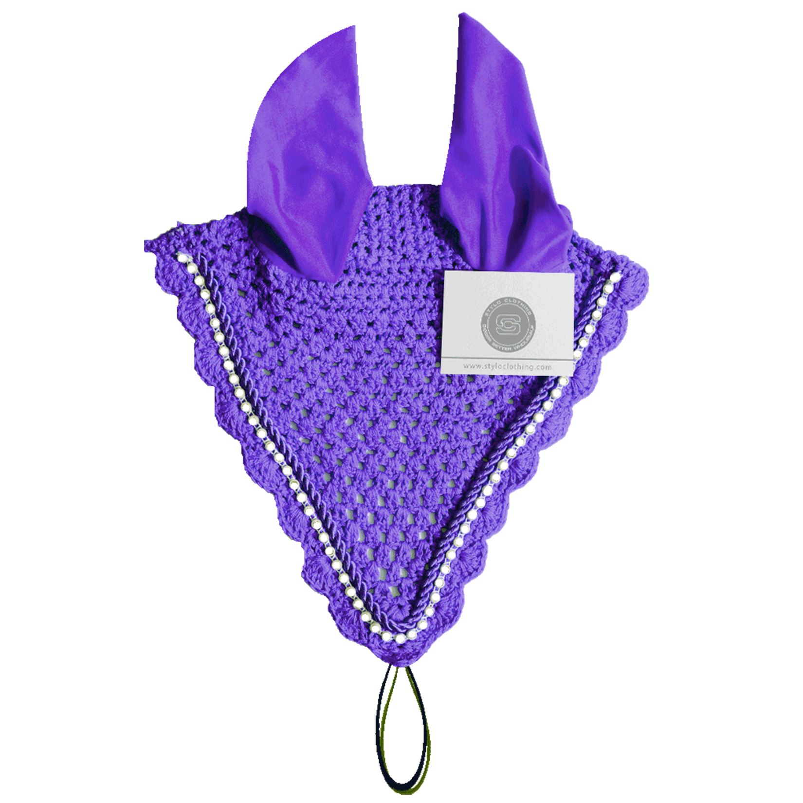 Best Selling Violet Tie Down Ear Bonnet | 10+ Sizes Available Violet tie down ear bonnet featuring a stylish design for horses