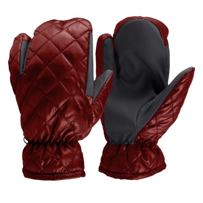 Exclusive 3 Finger Padded Quilted Gloves riding-gloves-equestrian-rider-wear for wholesale purchase by Stylo Clothing