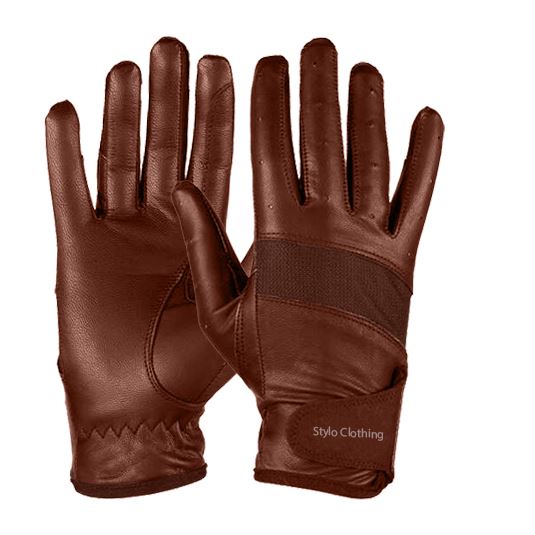 customized-women-riding-gloves-of-leather-with-mesh-horse-tack-supplier Exclusive Customized Riding Gloves of Leather in 2 Colors