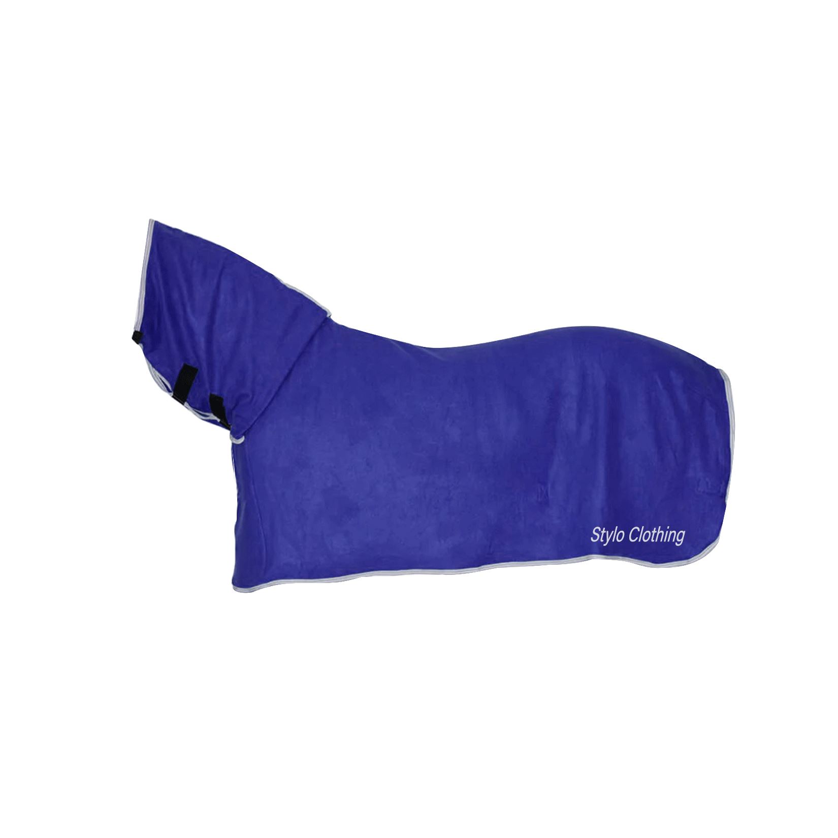 Custom full neck fleece horse rugs by Stylo Clothing, designed for stable and outdoor use, available at wholesale prices.