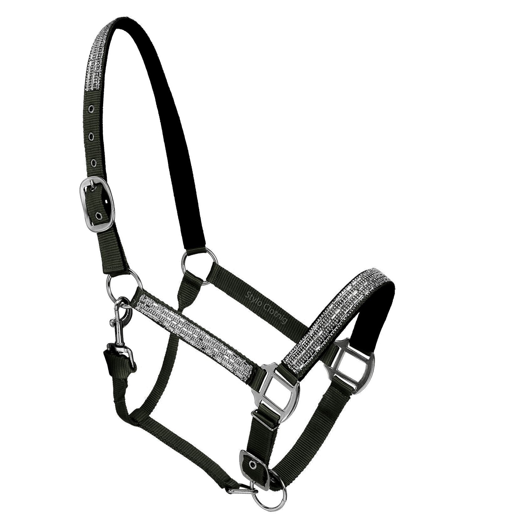 Astonishing Horse Show Halter Loaded with Crystals in 5 Colors