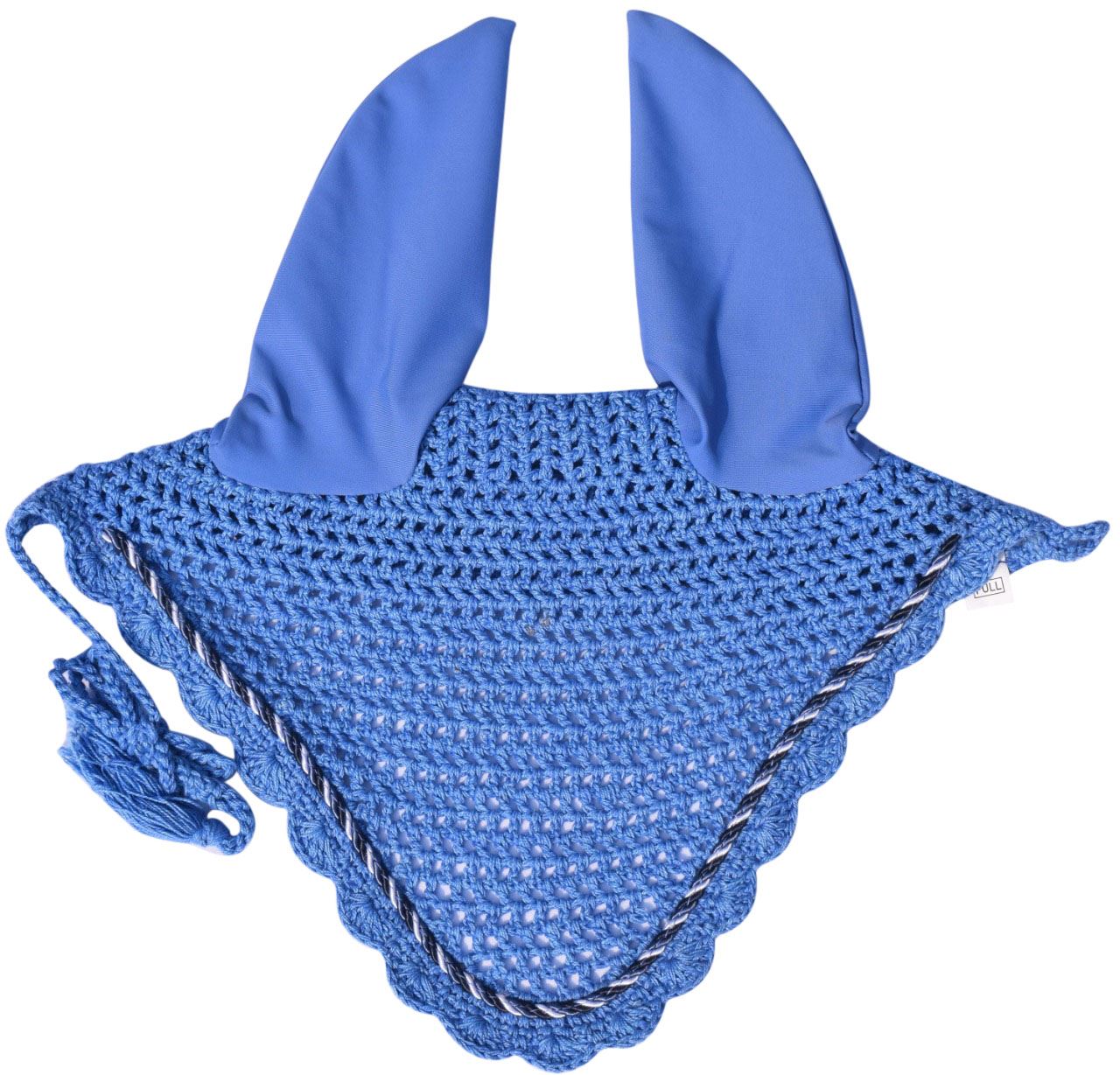 Stylish and adjustable ear bonnets for horses with string and crystals, ideal for high-quality equestrian gear