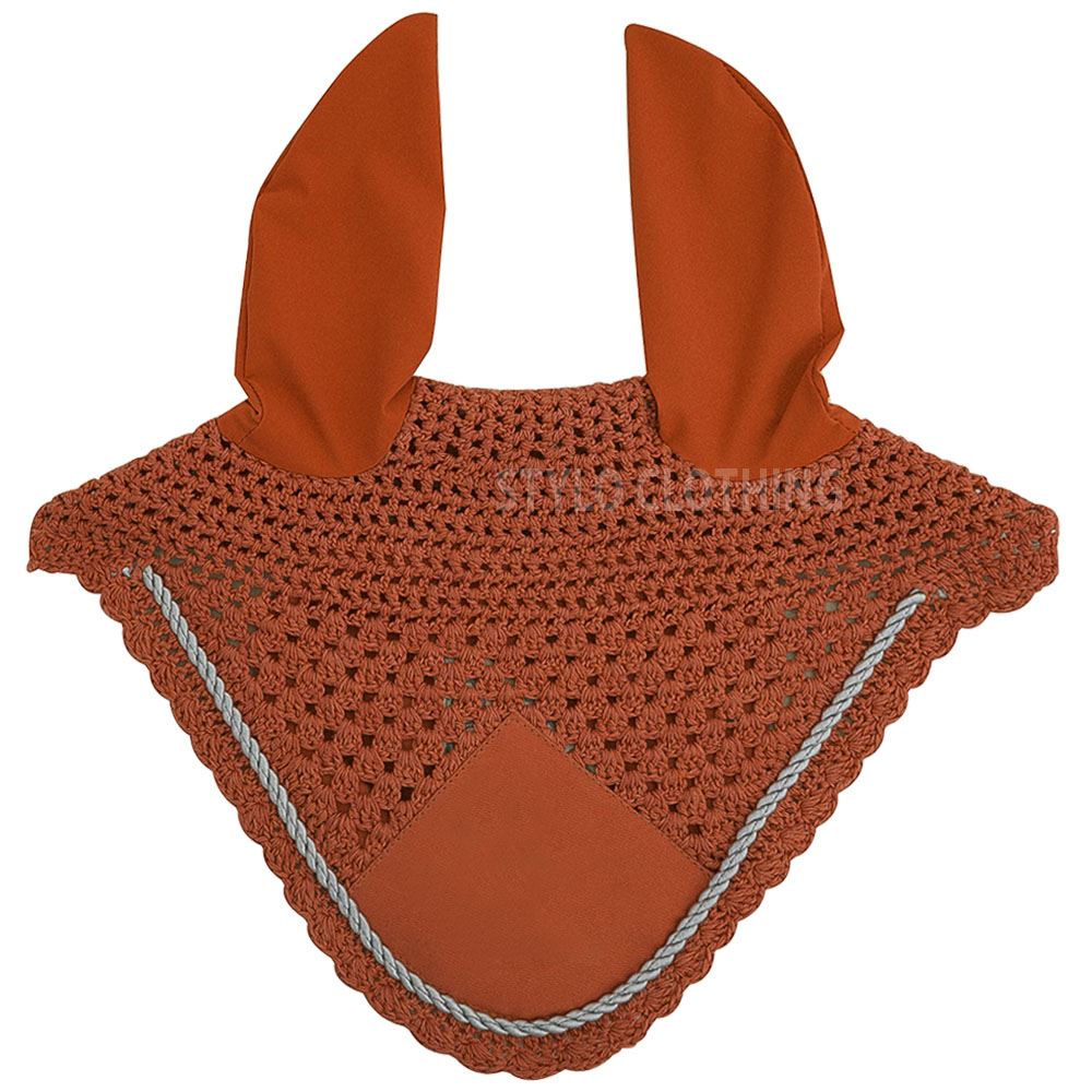 Best Matching Fly Veils in Scarlet - Vibrant Horse Accessory Vibrant scarlet fly veils for equestrian use