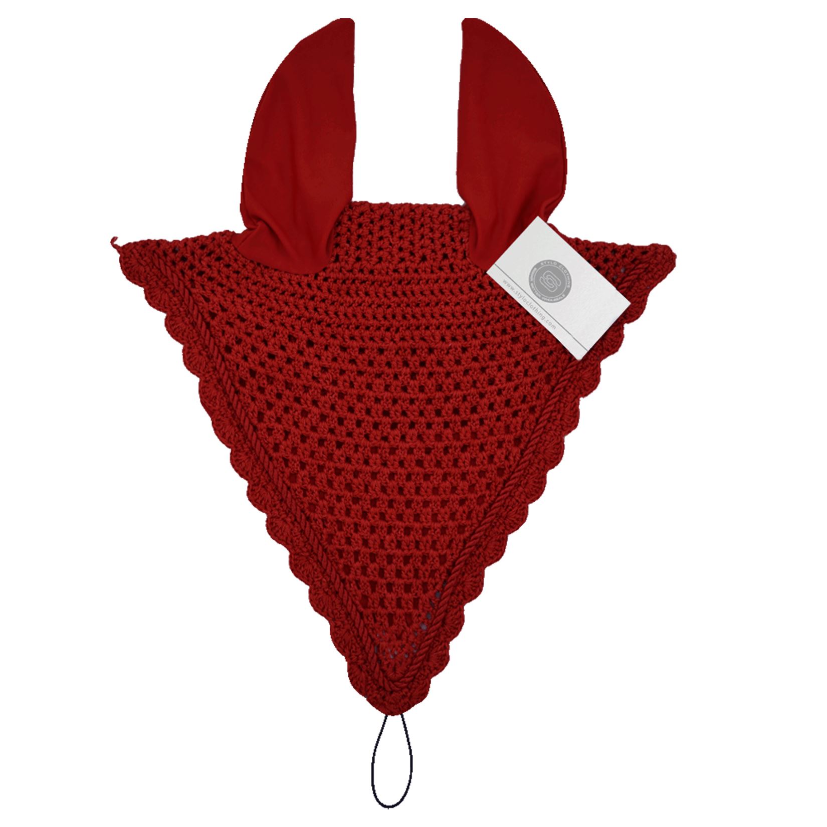 Classic Mehroon Trendy Ear Bonnet - Stylish & Durable Mehroon trendy ear bonnet for high-end horse accessories