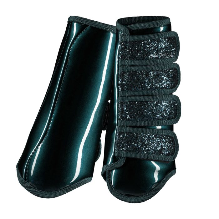 Wholesale Glittery Brushing Boots featuring a unique design for riders, combining style and reliable leg protection.