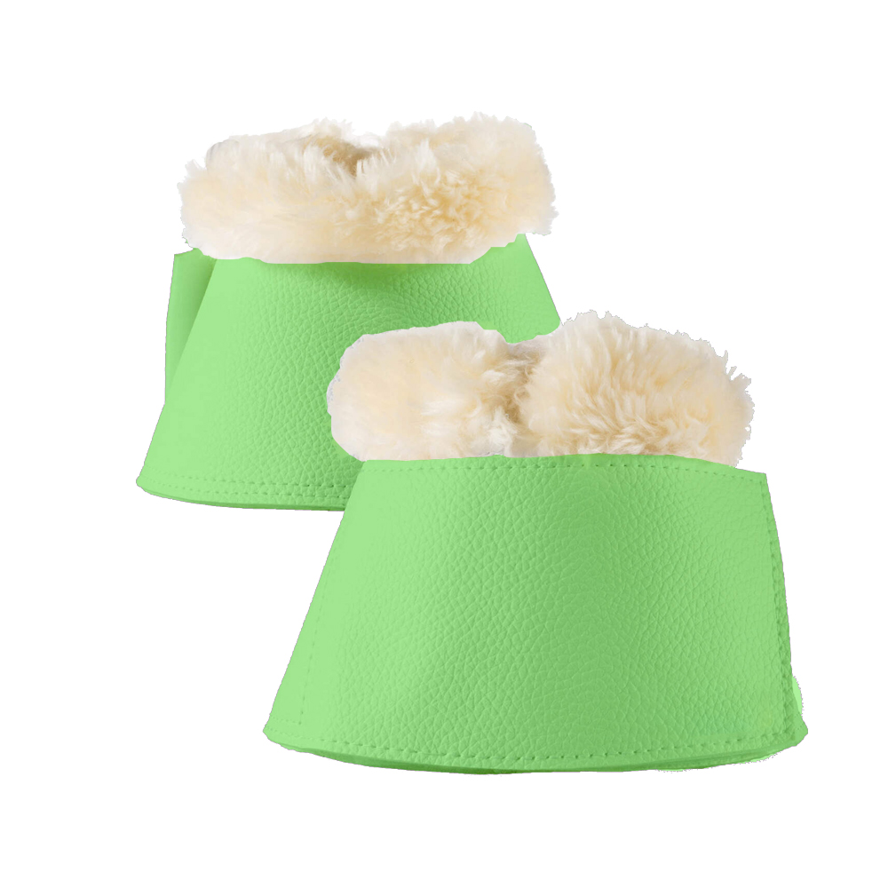 Exclusive Best Fit Bell Boots with Faux Fur Lining Durable and stylish best fit bell boots with faux fur lining for equestrian use, customizable wholesale tack by Stylo Clothing