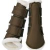 Super Soft Brushing Boots with Smooth Faux Fur Premium quality brushing boots with soft faux fur, ensuring gentle leg support for horses, wholesale by Stylo Clothing.