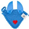 Comfortable Horse Valentines Ear Bonnet in Sky - Soft and Serene Soft sky valentines ear bonnet providing comfort