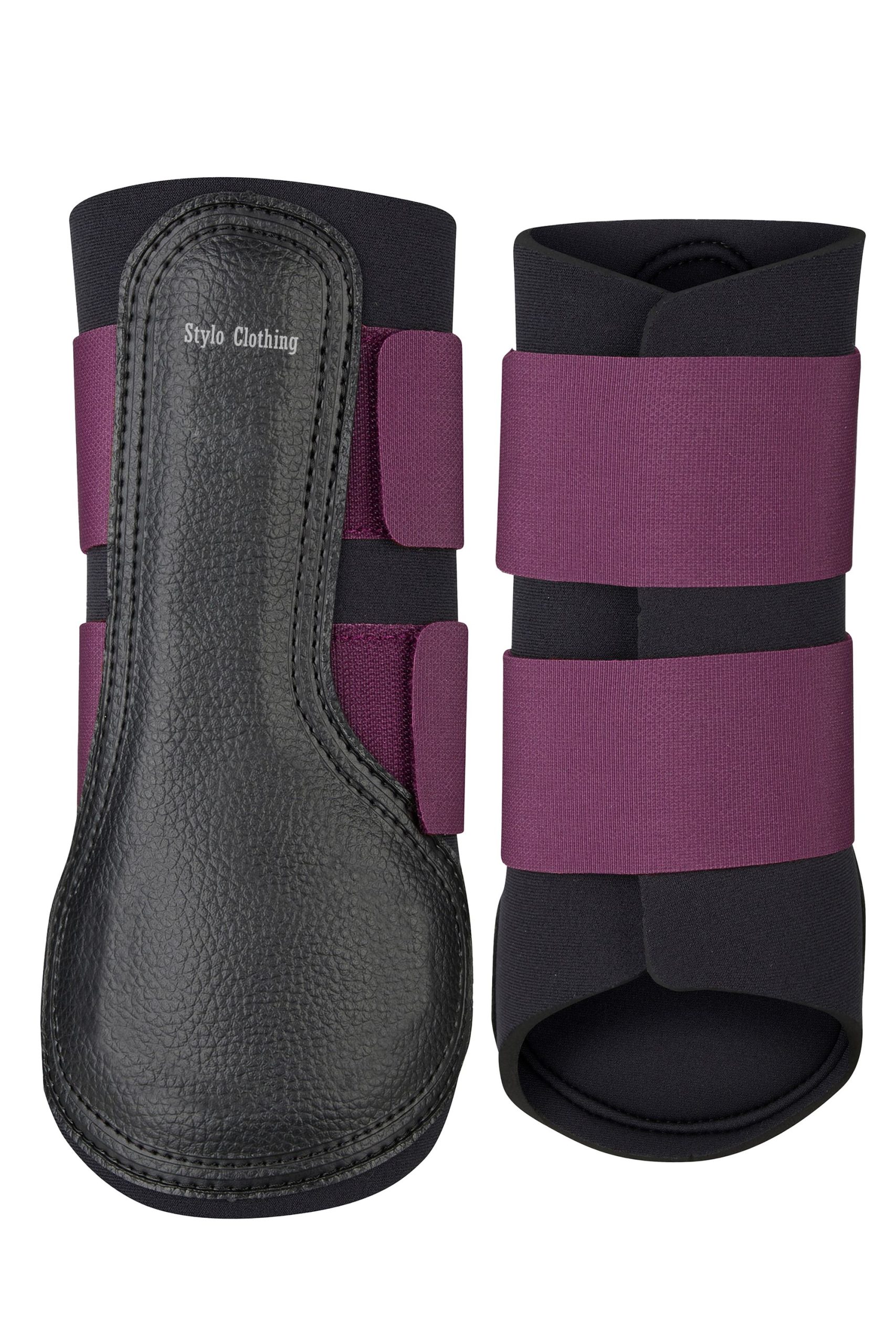 Heavy-Duty Horse Boots by Stylo Clothing Heavy-Duty Horse Boots designed for maximum comfort and leg protection, built to withstand daily wear and tear during equestrian tasks.