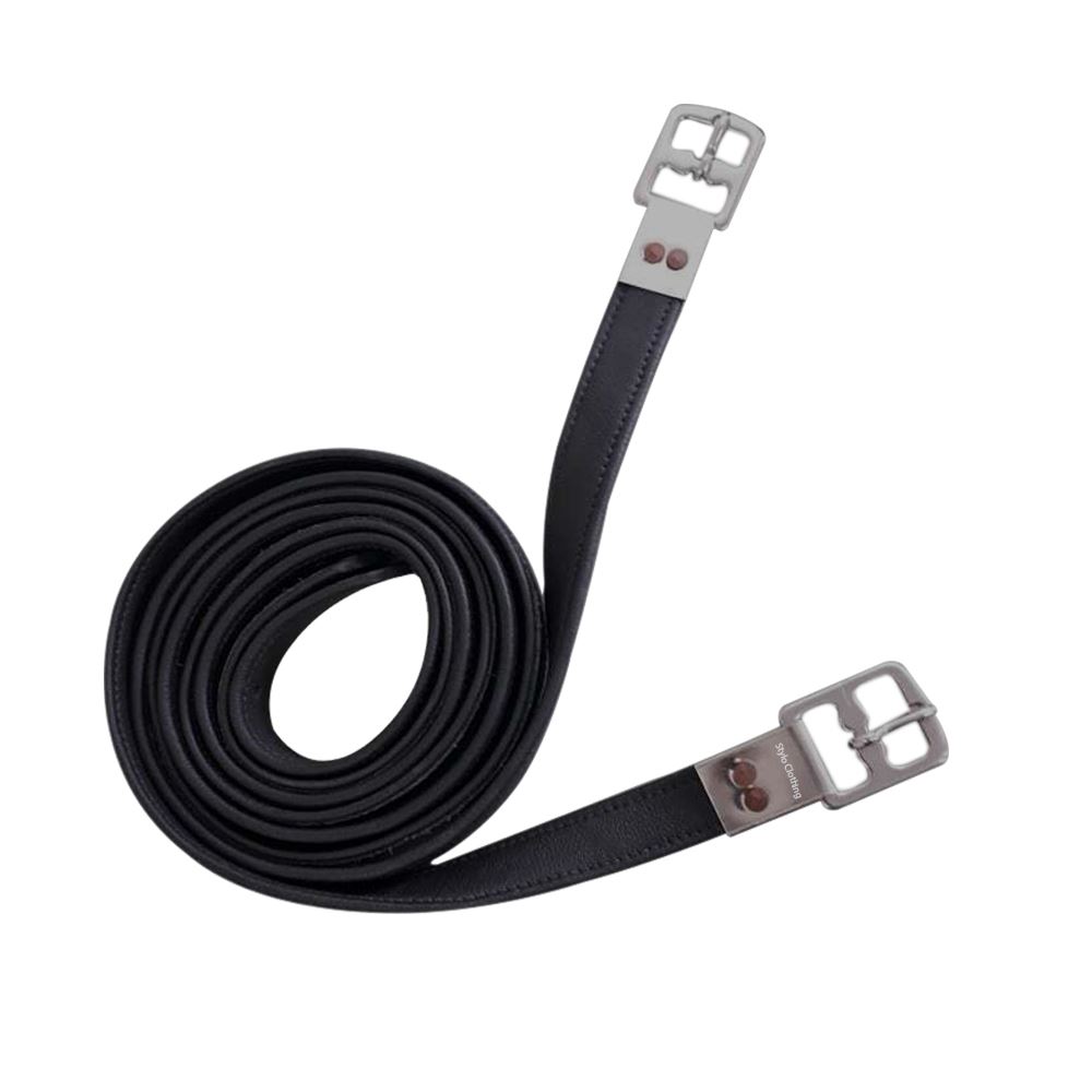 Wholesale Fine Leather Stirrups with Nylon Buckle, Ideal for Horse Riding and Equestrian Retailers