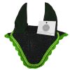 Green horse fly veil with double cord – functional and stylish fly protection