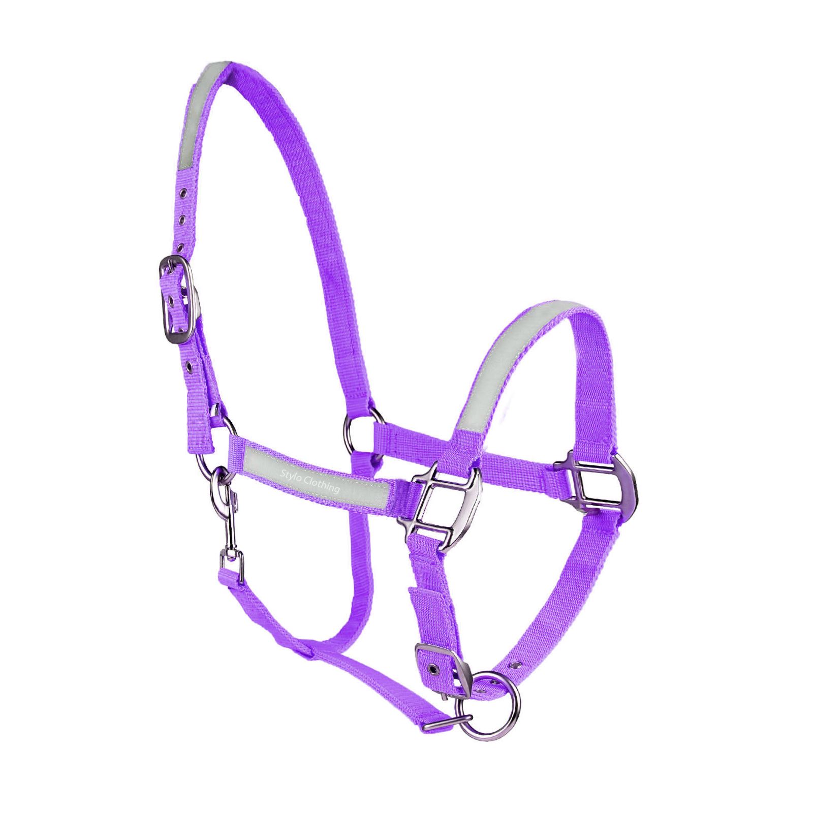 Neoprene Made Reflective Horse Halter Comfortable Horse Gear Neoprene reflective horse halter designed for high visibility and durability, ideal for bulk equestrian orders from Stylo Clothing.