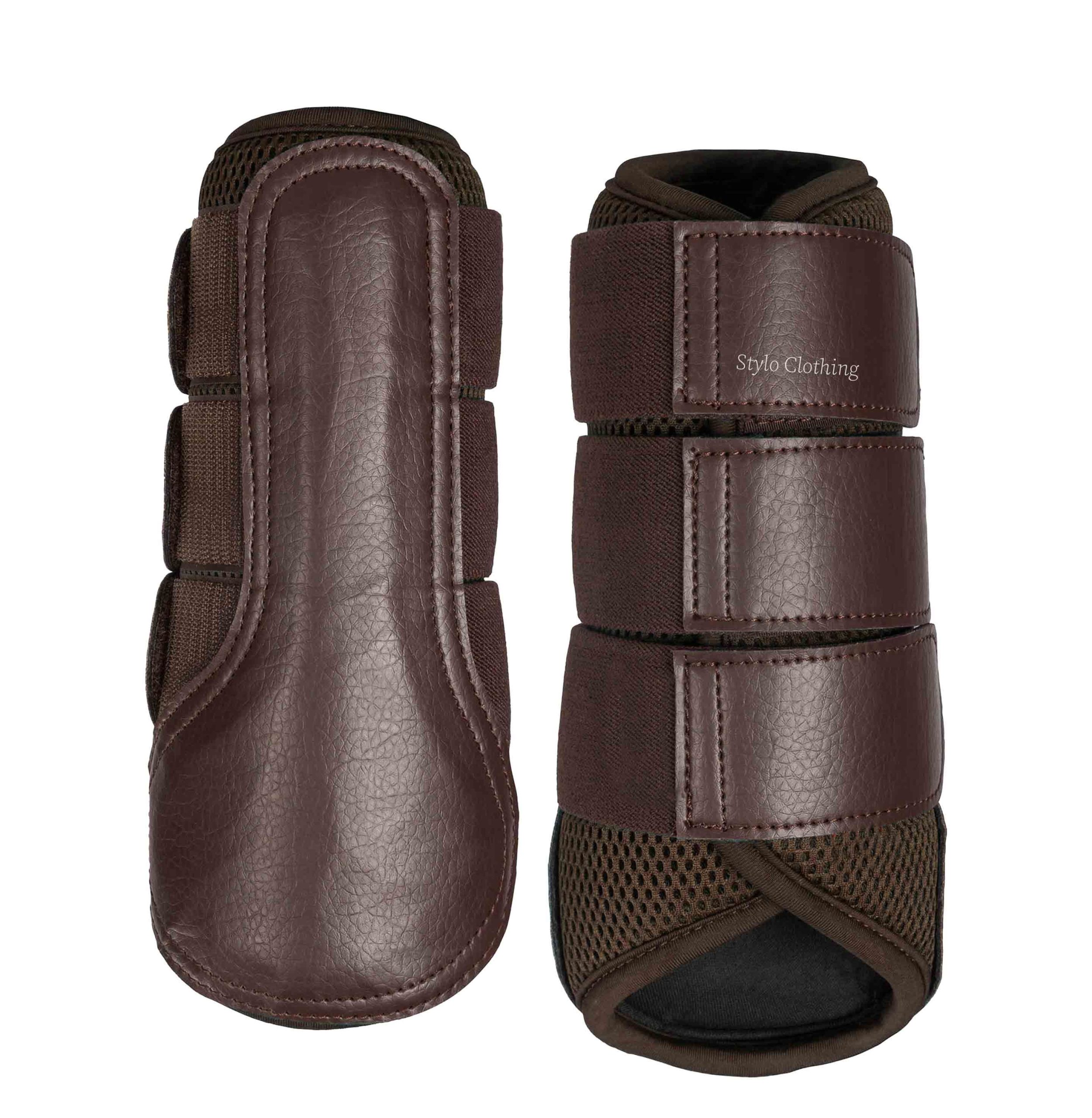 High-performance flexible brushing boots for enhanced horse leg protection, available in bulk from Stylo Clothing.