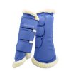 High End Top Quality Brushing Boots with Faux Fur Faux fur-lined Top Quality Brushing Boots for horse training and protection, custom-made by Stylo Clothing wholesale manufacturer.