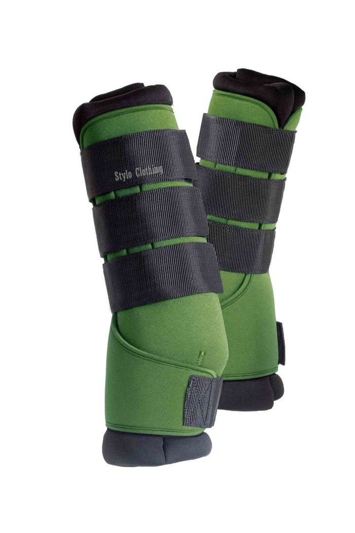 Stylish horse brushing boots, ideal for dressage and general use, crafted for equestrian riders seeking reliability.