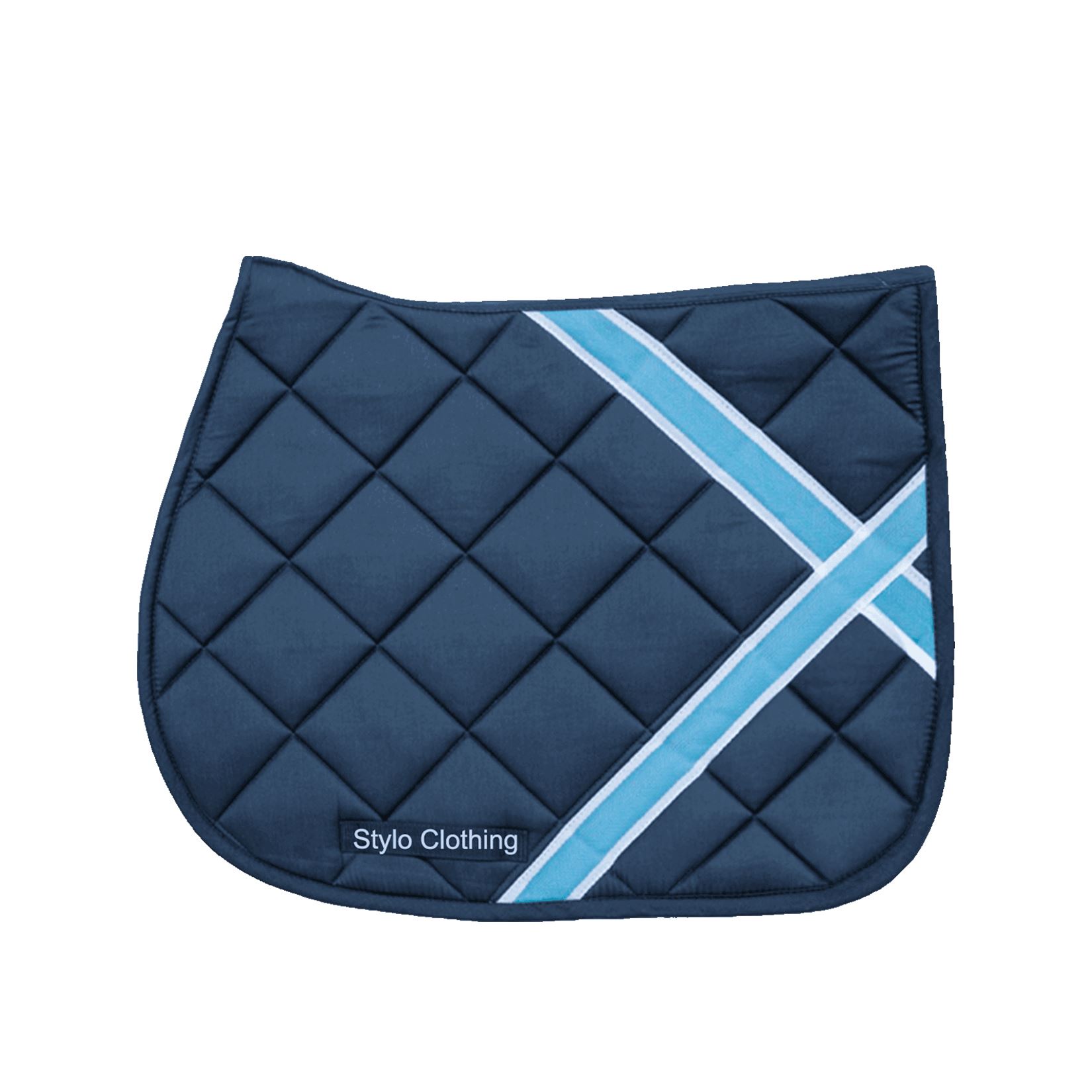 Premium-Dressage-pad-Soft-padded-Comfortable-equestrian-riding-equipment "Fashionable Saddle Pad for dressage – bestselling cotton design with square quilted pattern, ideal for horse tack"