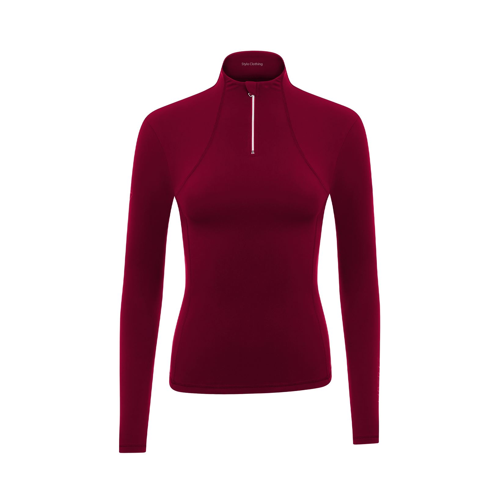 Premium-Quality-Slim-Fit-Women’s-Shirt-with-Durable-Fabric-Smooth-to-Skin Durable Women Zipper Shirt Neck Base Layer ideal for riding enthusiasts offered at factory-direct prices