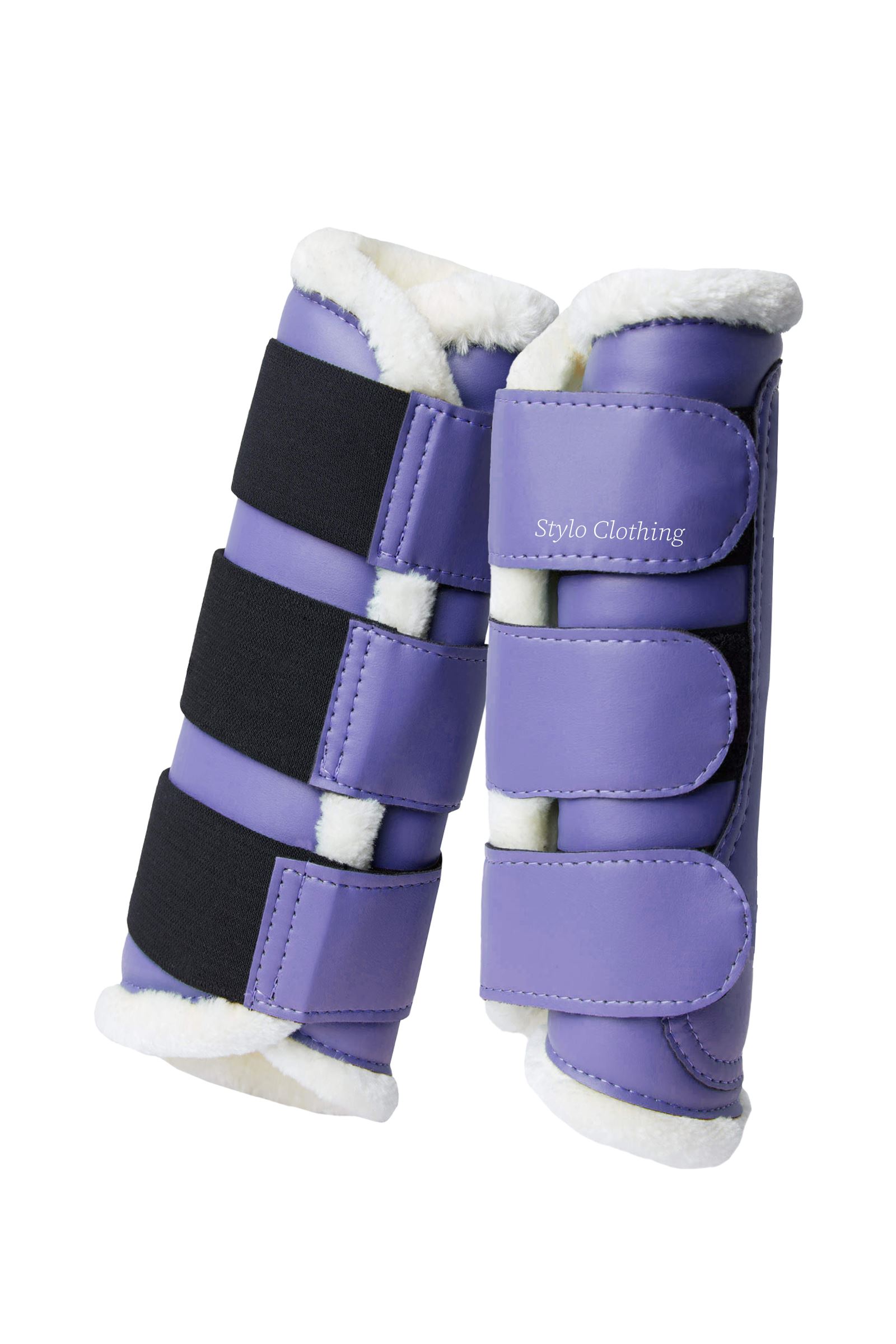 Best-selling Hot Selling Brushing Boot with faux fur, offering durability and comfort for horses, ideal for training, available wholesale.