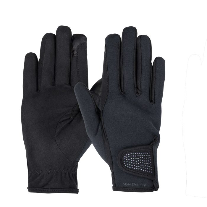 Comfortable Riding Gloves with Touch Screen Pad, ideal for all riders, ensuring a perfect fit and convenience, from Stylo Clothing.
