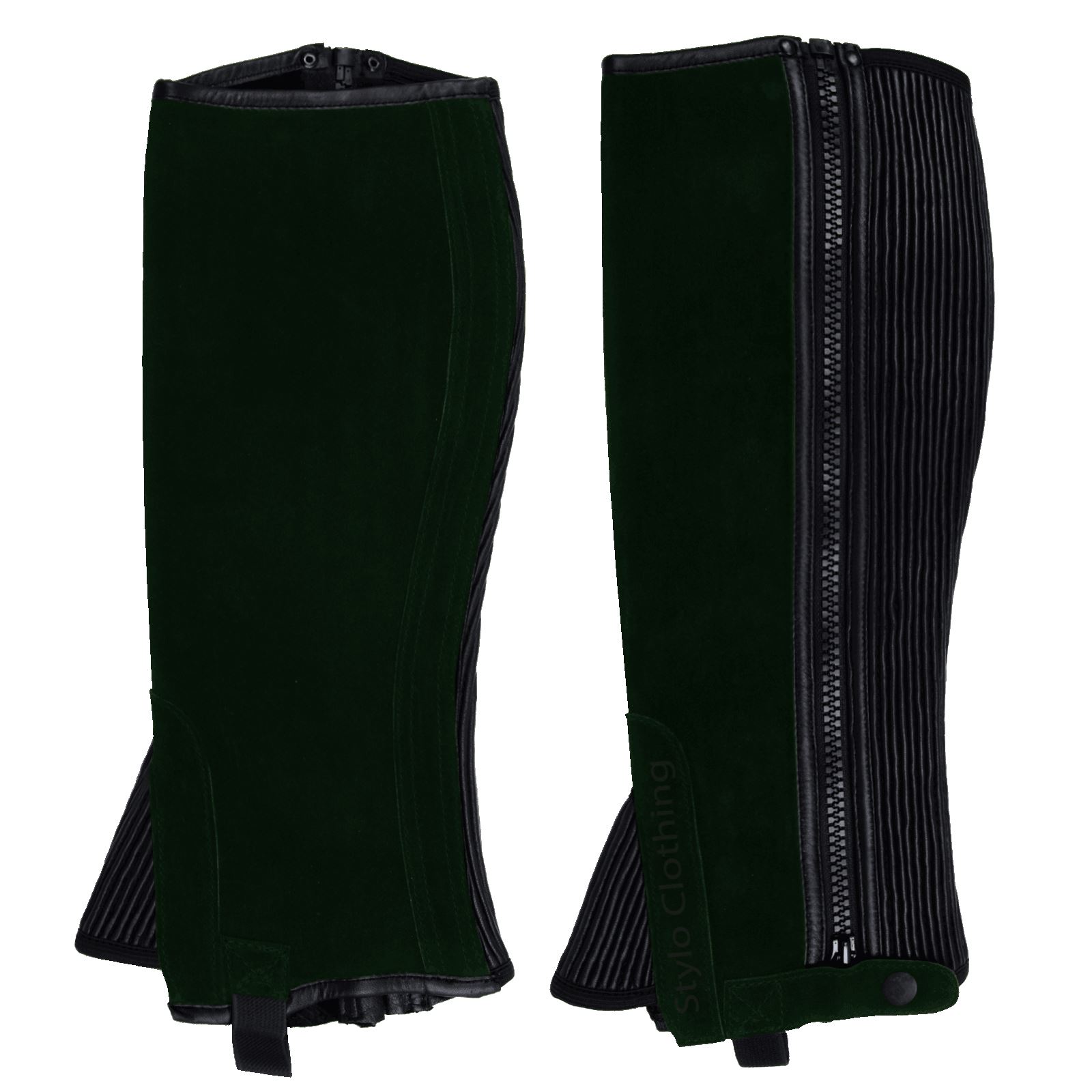 Trendy Nubuck Half Chaps with Faux Leather - 50+ Articles