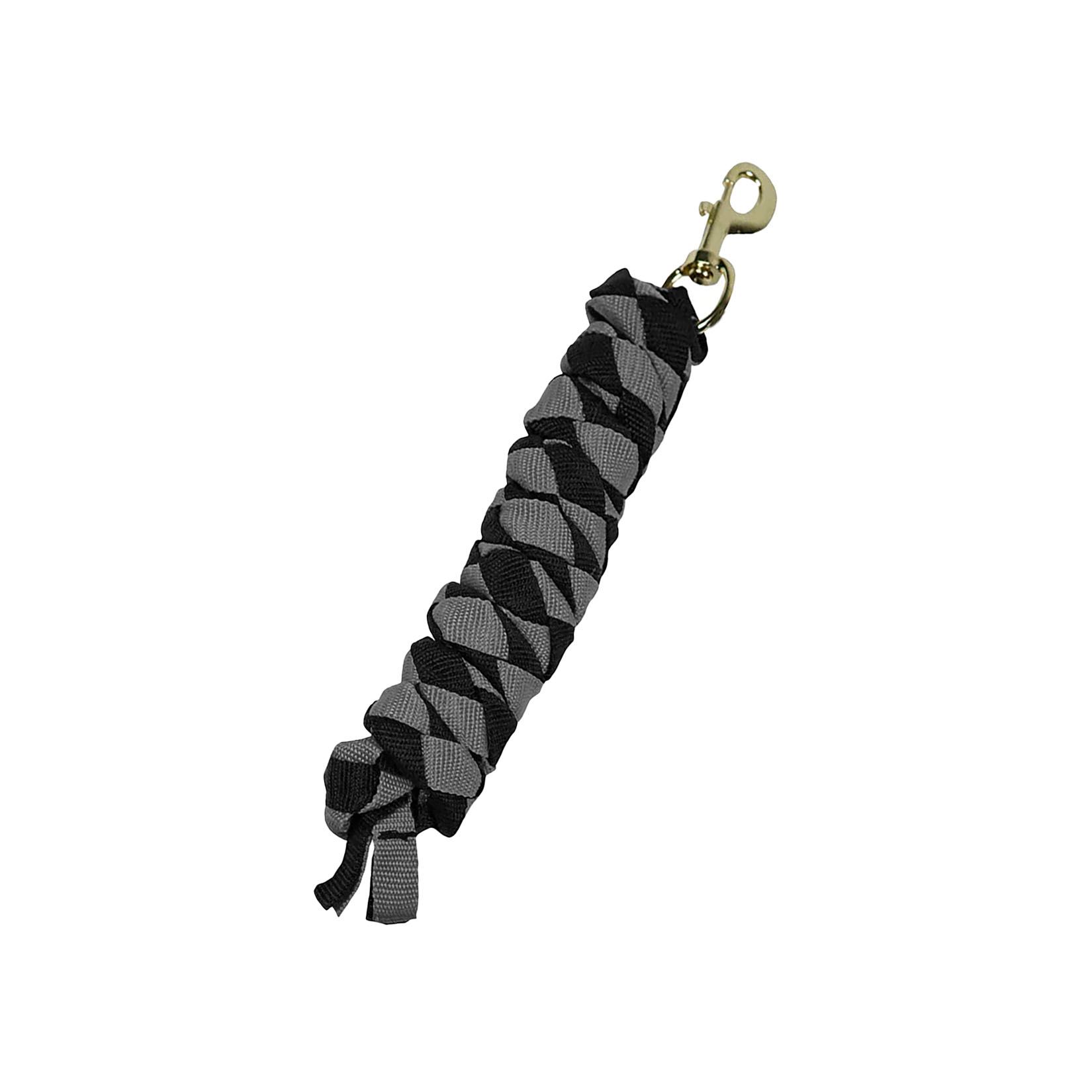 Trendy lead rope with brass-plated hook, perfect for horse tack suppliers looking for reliable products