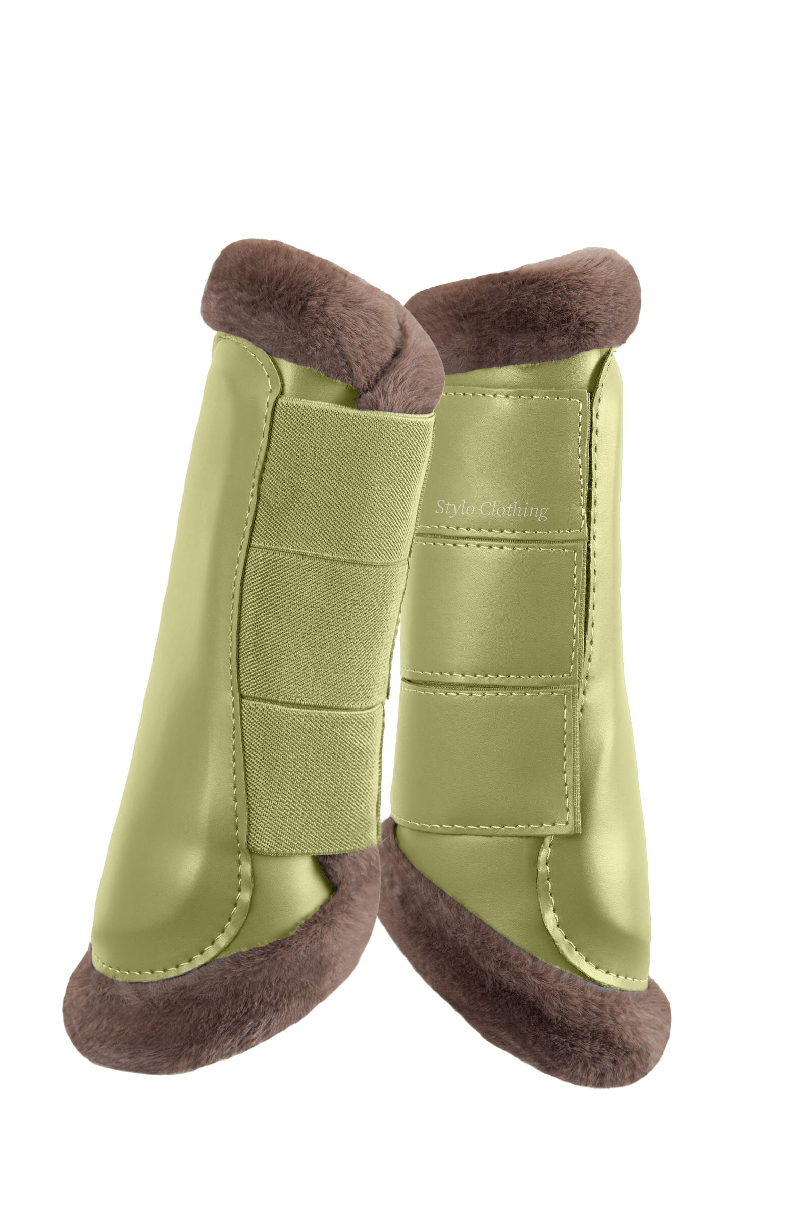 Horse Luxurious Brushing Boots Elegant and durable luxurious brushing boots crafted for equestrian sports, available in customizable options.