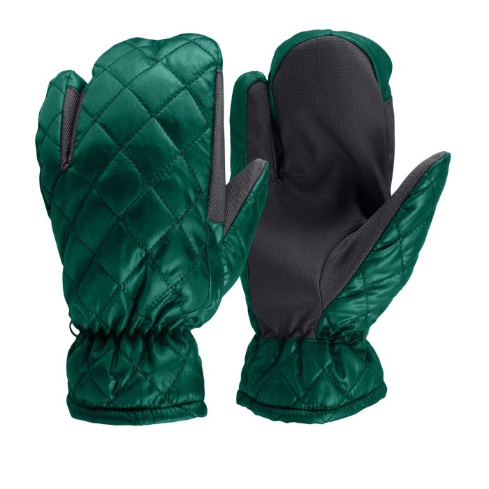 Wholesale manufacturer Stylo Clothing's Exclusive 3 Finger Padded Quilted Gloves riding-gloves-equestrian-rider-wear for cold-weather riding