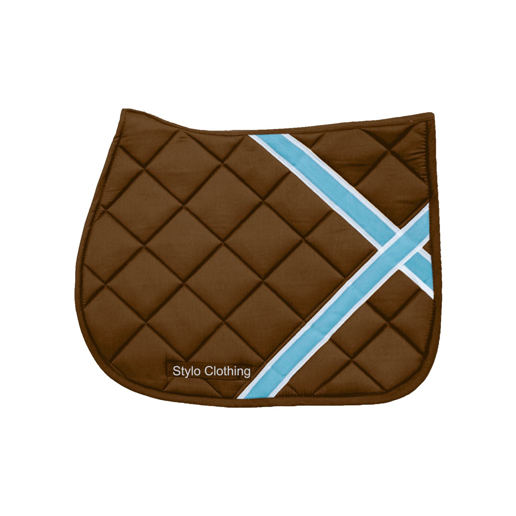 reflective-cotton-saddlepads-dressage-Smooth-lining-Customized-horse-riding-equipment "High-quality Fashionable Saddle Pad – square quilted cotton, popular for dressage and wholesale equestrian gear"