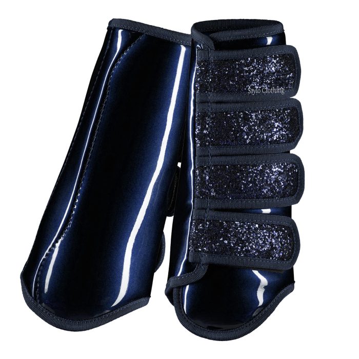 Glittery Brushing Boots offering stylish equestrian wear with added comfort and durability, perfect for wholesale orders.