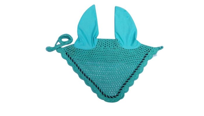 Horse fly veil ear bonnets with string single cord, offering comfort and protection, available wholesale