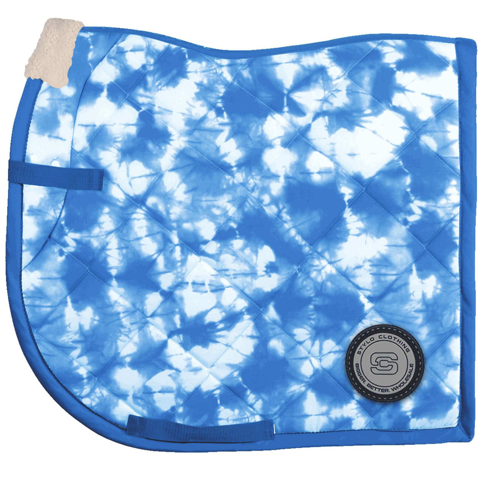 soft-Anatomic-fit-saddle-pad-tie-dye "Wholesale Anatomic Saddle Pad with all-new tie-dye effect – two-color design for top-tier equestrian horse equipment"