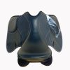 Lightweight, synthetic jumping horse saddle with a plastic tree, designed for performance and comfort, available for wholesale OEM customization