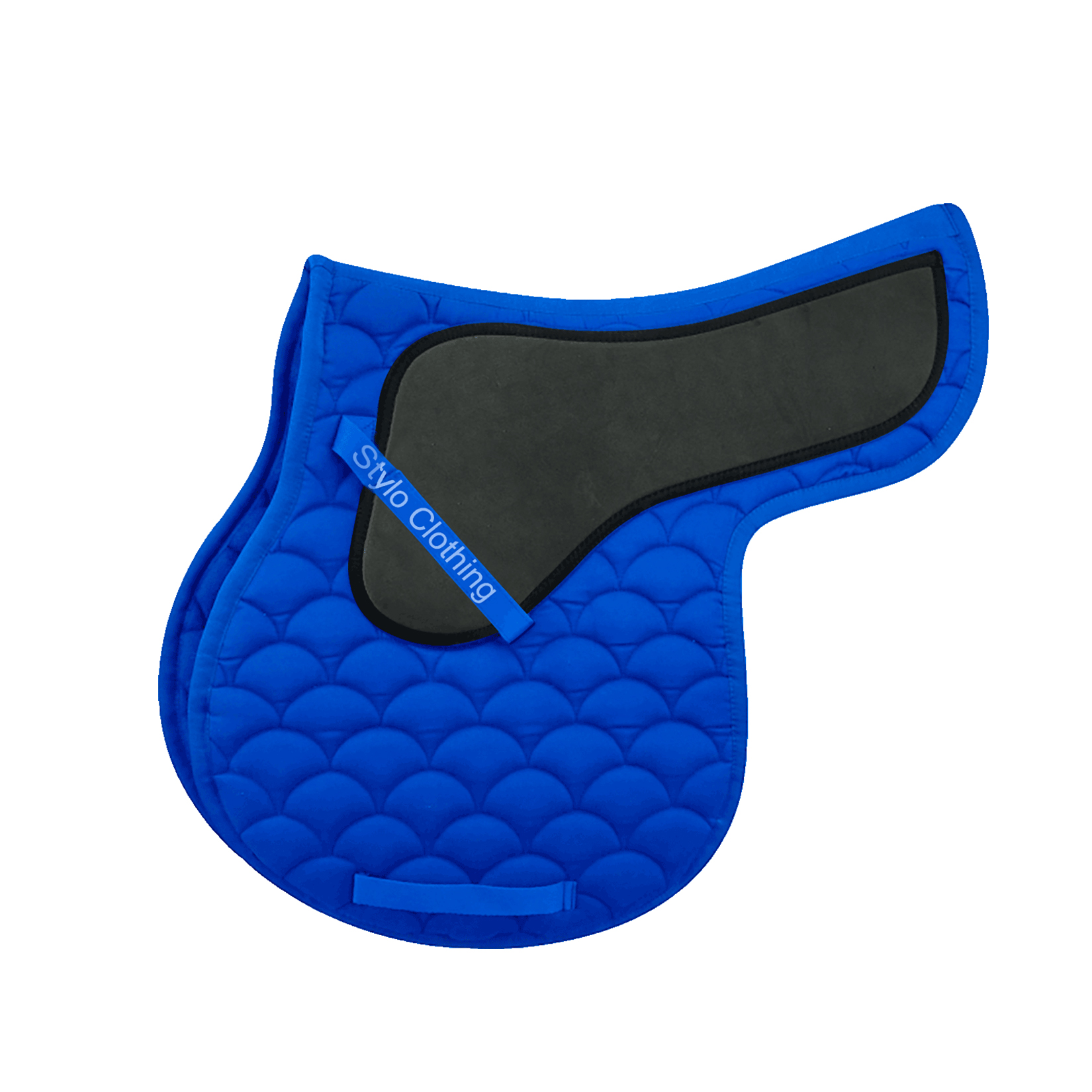 "Deluxe half saddle pad with all-purpose design and extra neoprene padding for riding comfort, wholesale horse tack supplier"